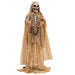5.6ft Animatronic Halloween Skeleton – Sound Activated with Green LED Face, Moveable Hands and Creepy Sounds - Monsta Online
