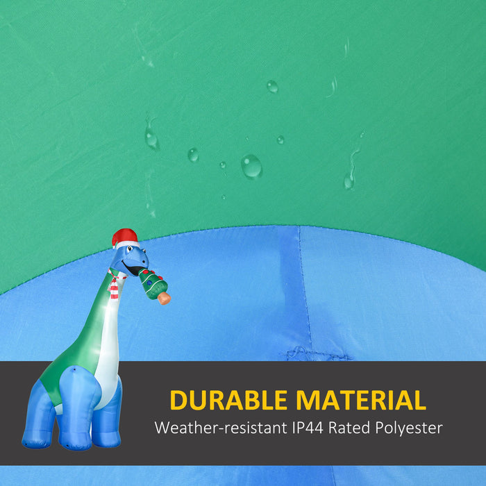 11FT Prelit Inflatable Christmas Dinosaur with Tree in Mouth and LED Lights - Outdoor Waterproof Decoration - Monsta Online