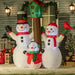 7FT Prelit Inflatable Snowman Family with Bird & Birdhouse and LED Lights - Outdoor Christmas Decoration - Monsta Online