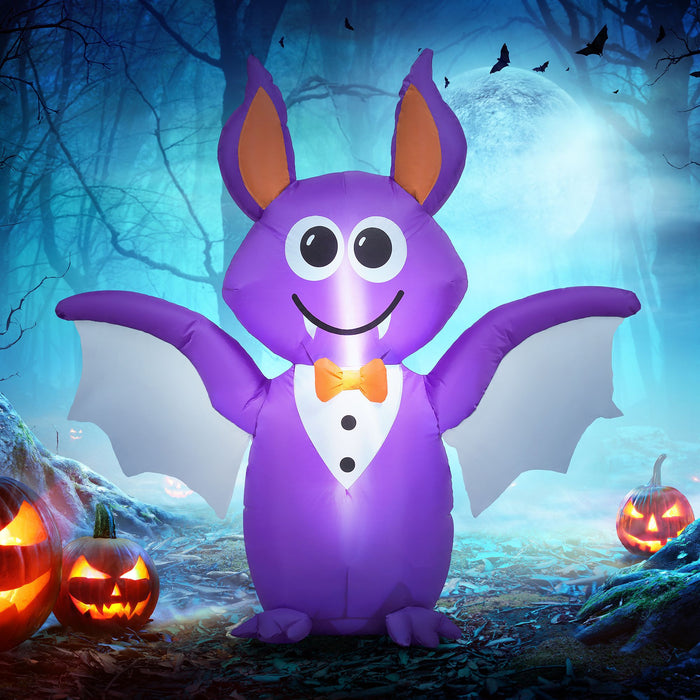 4ft Inflatable Halloween Bat with LED Lights – Blow Up Outdoor Yard Decoration - Monsta Online