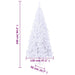 8FT white artificial Christmas tree — 1300 tips, durable PVC, outdoor - safe, full - bodied display with easy plug - in assembly - Monsta Online