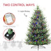 9FT Pre - Lit Artificial Christmas Tree — 300 Dual - Color LED Lights, 1939 Tips, Remote, 11 Modes, Metal Base - Monsta Online