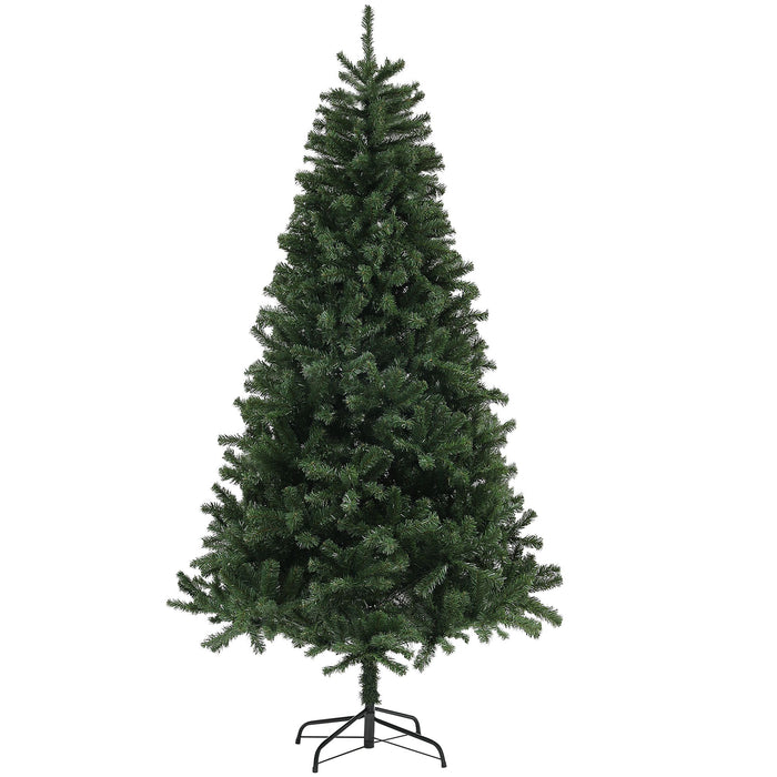 7.5FT Artificial Christmas Tree — 1346 Tips, Auto - Open Hinged, Full Shape, Steel Base - Monsta Online