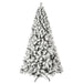 6FT Pre - Lit Flocked Artificial Christmas Tree — 300 Warm White Lights, 779 PVC Tips, Memory Wire, Metal Stand - Monsta Online