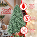 7.5FT Blue - Green Artificial Christmas Tree — 2908 Tips, PE+PVC, Full Shape, Hinged, Metal Stand - Monsta Online