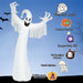 12FT Halloween Inflatable Ghost with LED Lights – Giant Blow Up Yard Decoration - Monsta Online