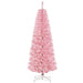 6FT Pink Pencil Artificial Christmas Tree — 618 Tips, Unlit, Auto - Open, Space - Saving, Steel Base - Monsta Online