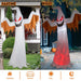 12FT Halloween Inflatable Ghost with Red Eyes and Flame LED Lights - Monsta Online