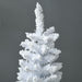 5FT White Snow Flocked Pencil Artificial Christmas Tree — 294 Tips, Unlit, Slim Space - Saving, Metal Base - Monsta Online
