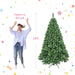 7FT Pre - Lit Smart Artificial Christmas Tree — 380 WiFi LED, Music Sync, App Control, Hinged, Metal Stand - Monsta Online