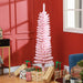 6FT Pre - Lit Pink Pencil Artificial Christmas Tree — 200 Multi - Color LED Lights, 8 Modes, 360 Tips - Monsta Online