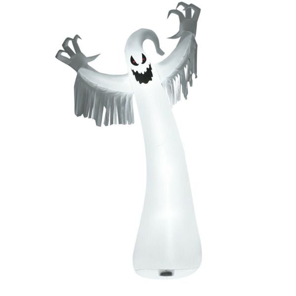12FT Halloween Inflatable Ghost with LED Lights – Giant Blow Up Yard Decoration - Monsta Online