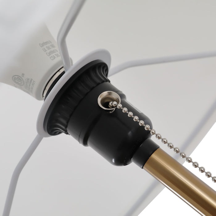 Modern Gold Tripod Floor Lamp with Fabric Shade for Stylish Living Rooms - Monsta Online