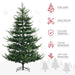 7.5FT Pencil Artificial Christmas Tree — 1218 Tips, Unlit, Auto - Open Nordic Pine, Realistic Branches, Steel Base - Monsta Online