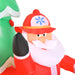 7.5FT Prelit Inflatable Santa Driving Fire Truck with Christmas Tree and LED Lights - Outdoor Christmas Decoration - Monsta Online
