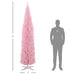 8FT Pink Pencil Artificial Christmas Tree — 618 Tips, Slim Space - Saving, Plastic Stand - Monsta Online