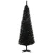 6FT Black Pencil Artificial Christmas Tree — 390 Tips, Unlit, Slim Space - Saving, Plastic Stand - Monsta Online