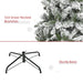 7.5FT Snow Flocked Pencil Artificial Christmas Tree — 668 Tips, Auto - Open Pop - Up, Slim, Steel Base - Monsta Online