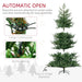 7.5FT Wide Artificial Christmas Tree — 1288 Tips, Unlit, Auto - Open, Easy - Shape Branches, Steel Base - Monsta Online
