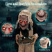 5.2ft Halloween Animatronic Old Lady Maid – Motion Activated with Flashing Red Eyes and Creepy Talking Phrases - Monsta Online