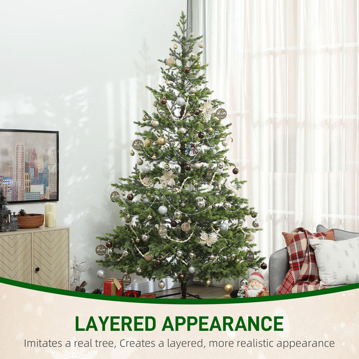 9FT Sparse Artificial Christmas Tree — 4306 Tips, Unlit, Auto - Open Hinged, PE Cedar, Steel Base - Monsta Online