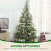 9FT Sparse Artificial Christmas Tree — 4306 Tips, Unlit, Auto - Open Hinged, PE Cedar, Steel Base - Monsta Online