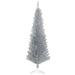 5FT Silver Pencil Artificial Christmas Tree — 294 Tips, Unlit, Slim Space - Saving, Plastic Base - Monsta Online