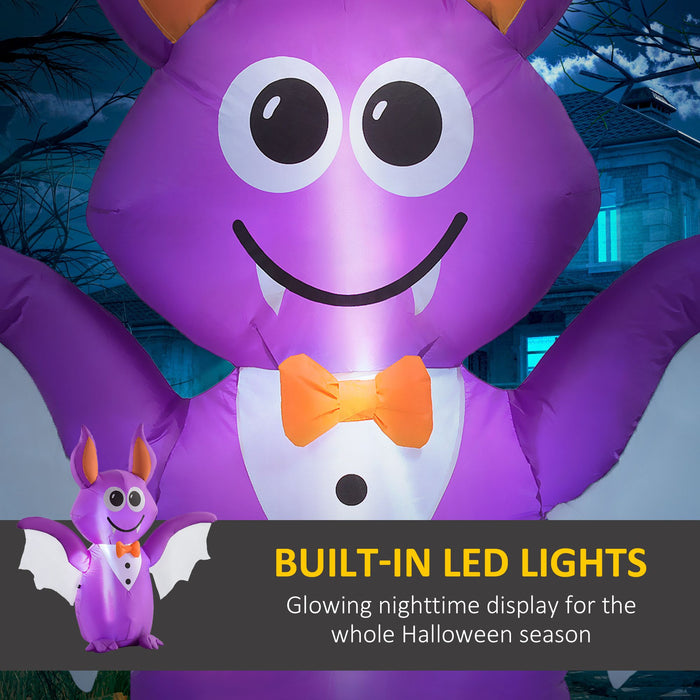 4ft Inflatable Halloween Bat with LED Lights – Blow Up Outdoor Yard Decoration - Monsta Online