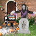 6FT Halloween Inflatable Grim Reaper with Grave and LED Lights - Monsta Online
