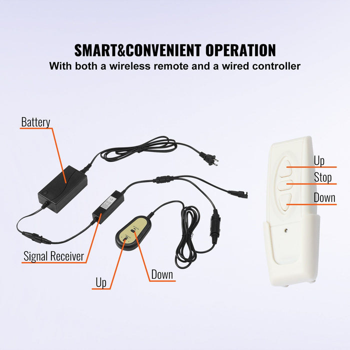 Motorized TV Stand Mount for 32–60 Inch Screens Remote Control Adjustable Height - Monsta Online