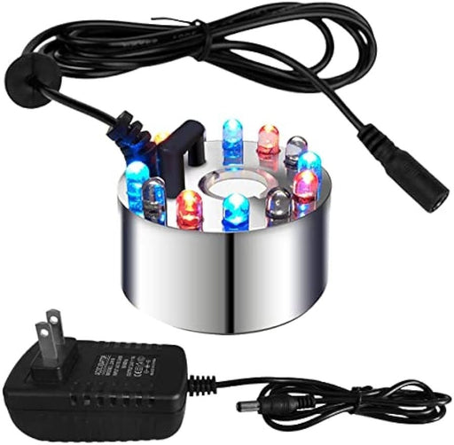 12 LED Halloween Fogger Machine – Water Fountain Pond Atomizer and Indoor Humidifier - Monsta Online