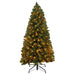 4FT Pre - Lit Artificial Christmas Tree — 539 Tips, 120 Warm White LEDs, 8 Modes, Metal Base - Monsta Online