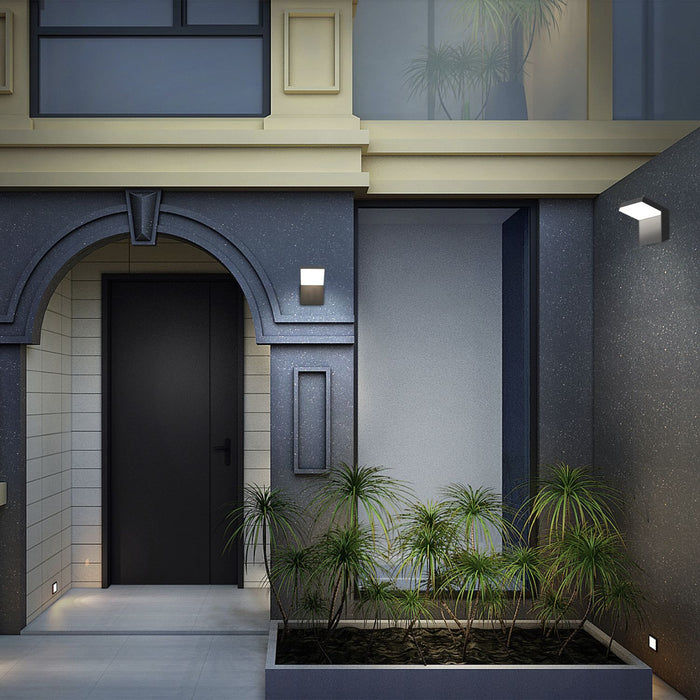 Modern Outdoor LED Wall Light Fixture for Porch and Garden - Waterproof Aluminum - Monsta Online