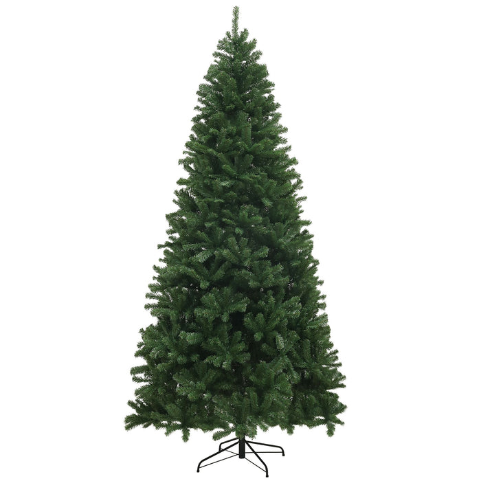 9FT Artificial Christmas Tree — 2132 Tips, Auto - Open Hinged, Full Shape, Steel Base, Unlit - Monsta Online