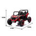 Two Seater 24V Kids Ride On UTV with Parental Remote and LED Lights - Monsta Online
