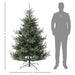 6FT Wide Artificial Christmas Tree — 795 Tips, Unlit, Auto - Open, Easy - Shape Branches, Steel Base - Monsta Online