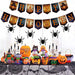 Happy Halloween Banner with Hanging Spider Garland – Party Decoration Set - Monsta Online