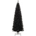 8FT Black Pencil Artificial Christmas Tree — 1168 Tips, Slim Space - Saving, Unlit, Steel Base - Monsta Online