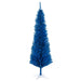 6FT Blue Pencil Artificial Christmas Tree — 390 Tips, Unlit, Slim, Plastic Stand - Monsta Online