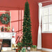 9.5FT Pencil Artificial Christmas Tree — 1132 Tips with Pine Cones, Pine Needles, Unlit, Metal Base - Monsta Online