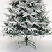 7FT Snow Flocked Artificial Christmas Tree — 1100 Tips, Hinged, Unlit, Metal Stand - Monsta Online