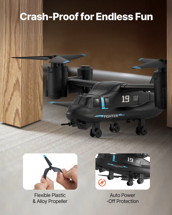 Osprey Military RC Helicopter with 4 Channel Remote for Kids with Dual Batteries - Monsta Online