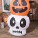 8ft Inflatable Halloween Archway with Pumpkins, Skulls, Ghosts and Bats - Monsta Online