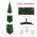 8FT Pencil Artificial Christmas Tree — 618 Tips, Unlit, Slim Space - Saving, Realistic, Plastic Base - Monsta Online