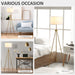 Modern Gold Tripod Floor Lamp with Fabric Shade for Stylish Living Rooms - Monsta Online