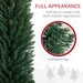8FT Pencil Artificial Christmas Tree — 618 Tips, Unlit, Slim Space - Saving, Realistic, Plastic Base - Monsta Online