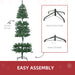 6FT Slim Artificial Christmas Tree — 583 Tips, Unlit, Full Realistic Branches, Collapsible Metal Base - Monsta Online