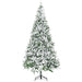 9FT Flocked Artificial Christmas Tree — 1890 Snow Tips, Unlit, Auto - Open, Full Shape, Steel Base - Monsta Online