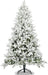 7FT Snow Flocked Artificial Christmas Tree — 1100 Tips, Hinged, Unlit, Metal Stand - Monsta Online