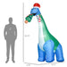 11FT Prelit Inflatable Christmas Dinosaur with Tree in Mouth and LED Lights - Outdoor Waterproof Decoration - Monsta Online